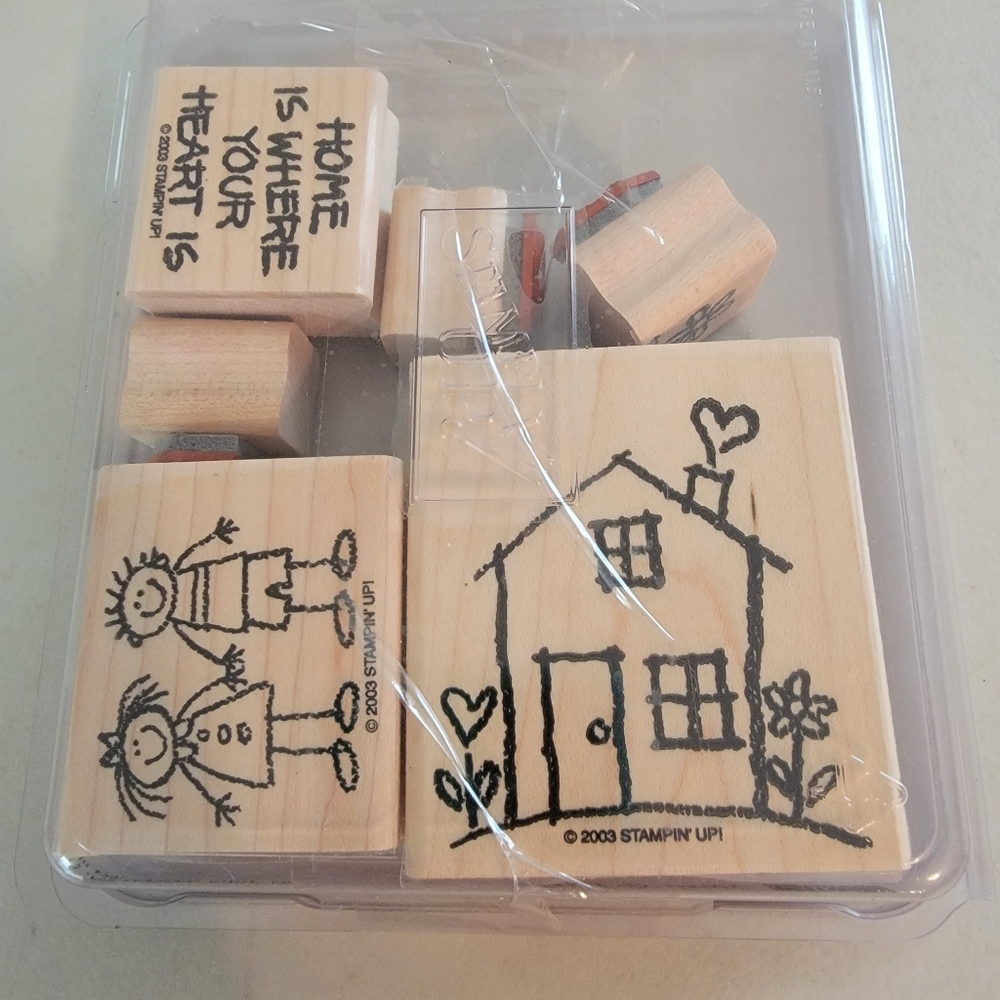Stampin Up! Heart & Home Stamp Set - Set of 6